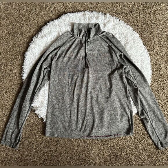 RHONE Quarter Zip Top Gray Lightweight Size Large - Picture 1 of 8